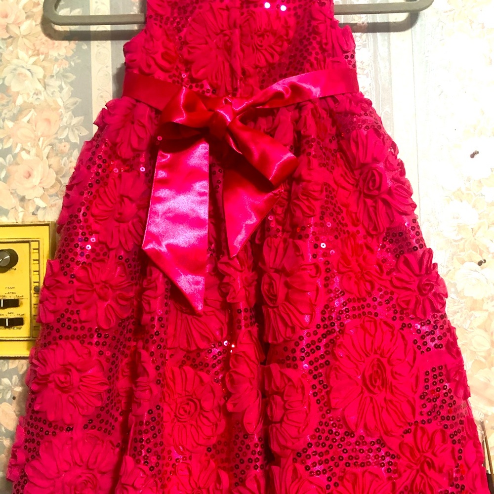 Girls American Princess Dress Red Sz 5